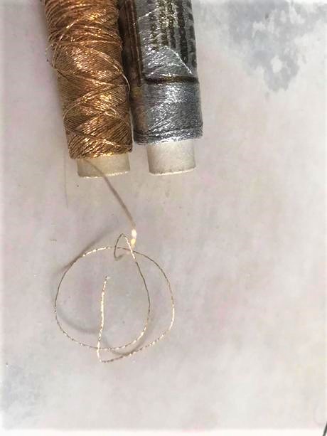 Lurexové nite 2 ks, 