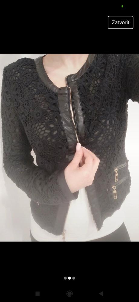 Čipkovaná bunda, xs