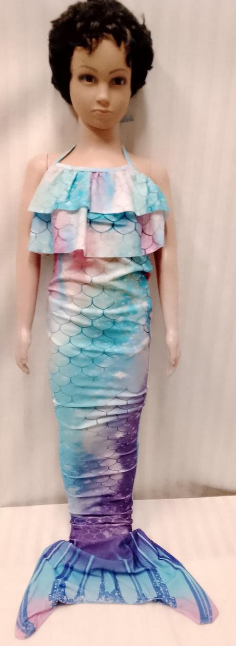 3 set plavecký morská víla viacfarebná, 130 cm, 134