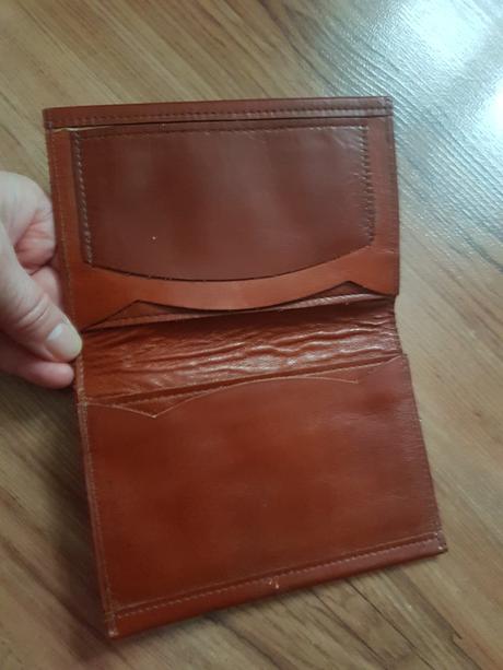 Kožená peňaženka/zakladač na doklady/dokladovka, 