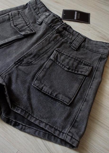 Tmavošedé rifľové kraťasy, xs/s/m, 36 - xs