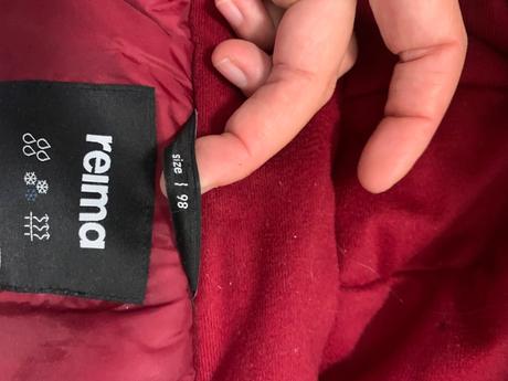 Reima typ muhvi predĺžená zimná bunda, parka 98/10, reima,98