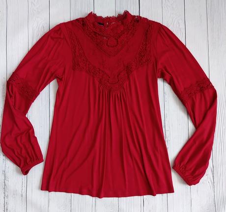 Romantický top s čipkou, bonprix,m