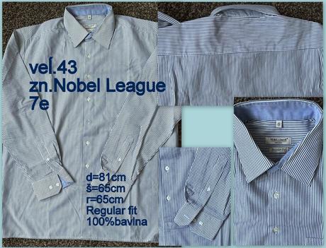 Pánska košeĺa veĺ.43, zn.nobel league, 43