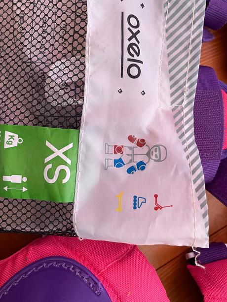 Detské kolieskové korčule play3 ružovo-fialové, 32