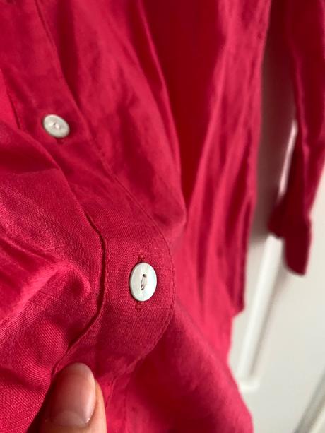 Bavlnená košeľa fuchsiovej farby, 36