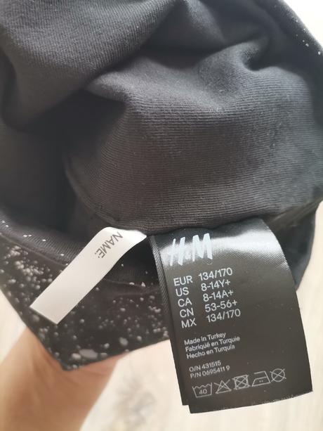 Uni čierna čiapka, h&m