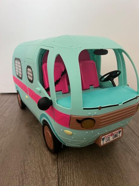 Lol surprise 2 in 1 glamper fashion camper karavan, 