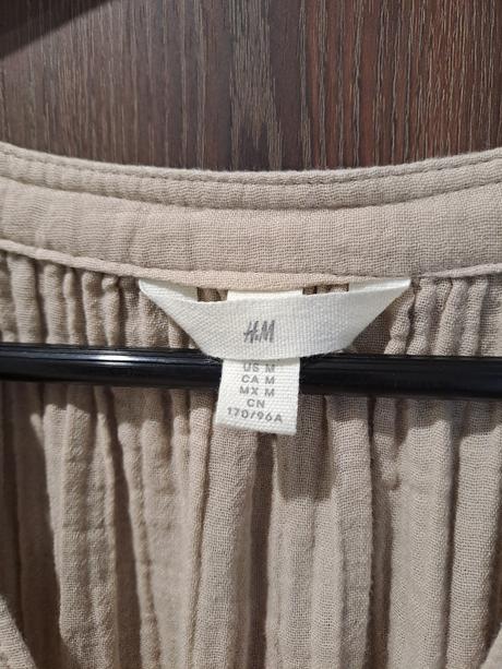 Mušelínové šaty cappuchino oversize, h&m,m