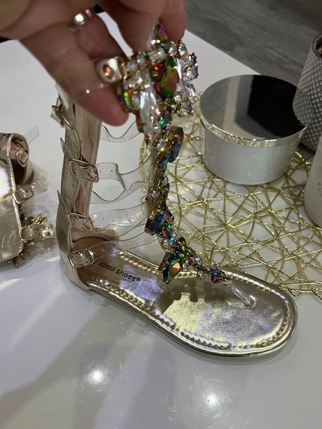 Dámske sandálky gladiatorky, 37