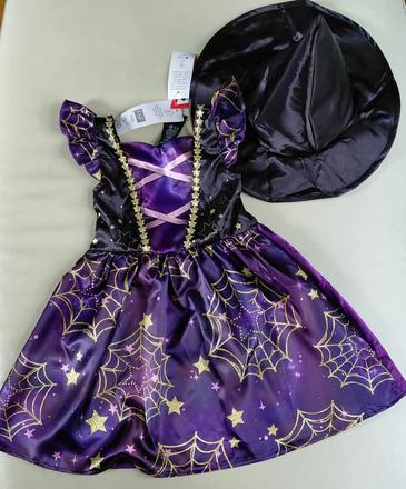 98/104 novy kostym, saty bosorka,carodejnica,3-4 r, 