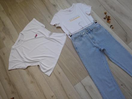 Tričká bavlnené oversized 36, bavlnené dámske diev, levis,36