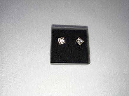 Náušnice strieborné,