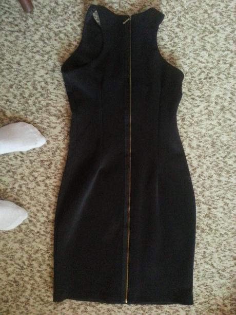 Elegantné čierne šaty, m