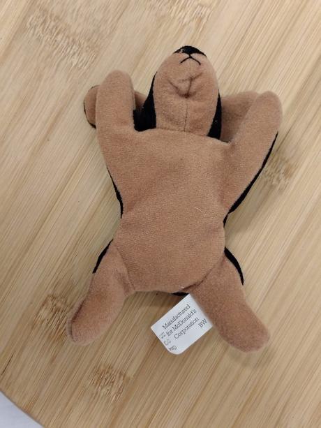 Retro plyšový doberman doby, mcdonald's, 13 cm, 