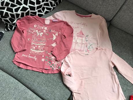 3 tričká, dlhy rukáv, v.98, 98