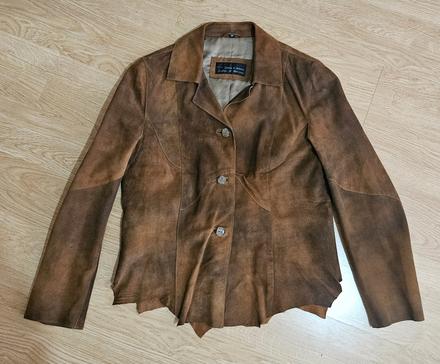 Kožený kabát-sako 40/42, 40