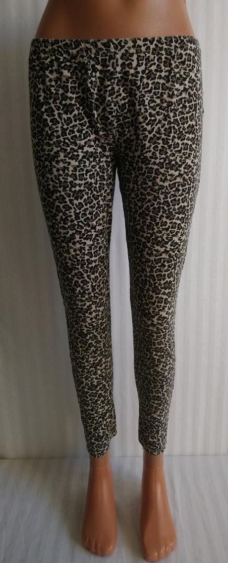 Dámske legíny s farebným vzorom, chicorée, l