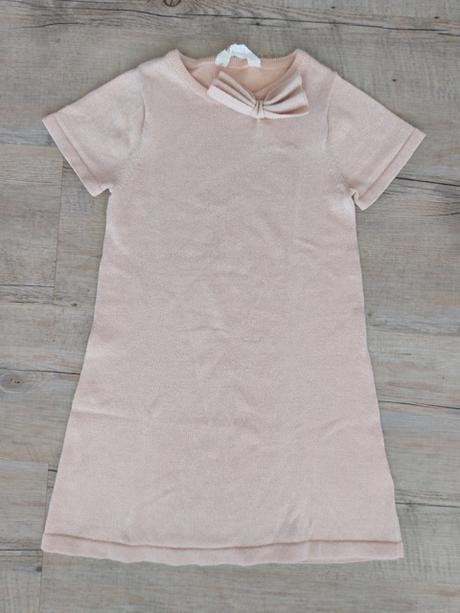 Šaty s mašľou, h&m,128