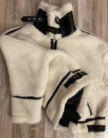 Krásna trendy zimná kožušinová bunda/kožúšok, f&f,xl