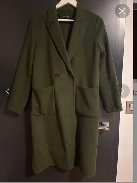 Zara kabát zelený, zara,s