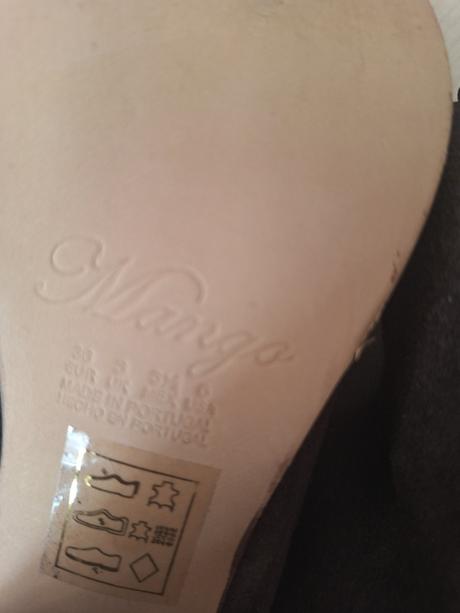 Čižmy mango, brúsená koža 36, mango,36