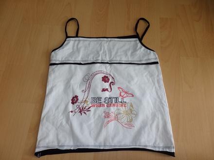 Cierno - biele tielko / tricko, 164