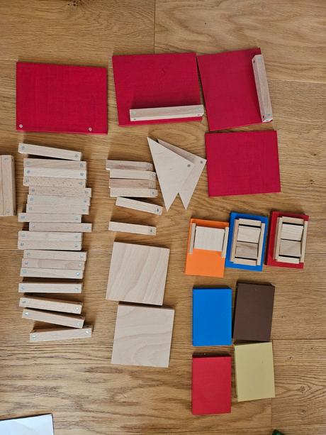 Drevena magneticka stavebnica tosa dvojdomcek,