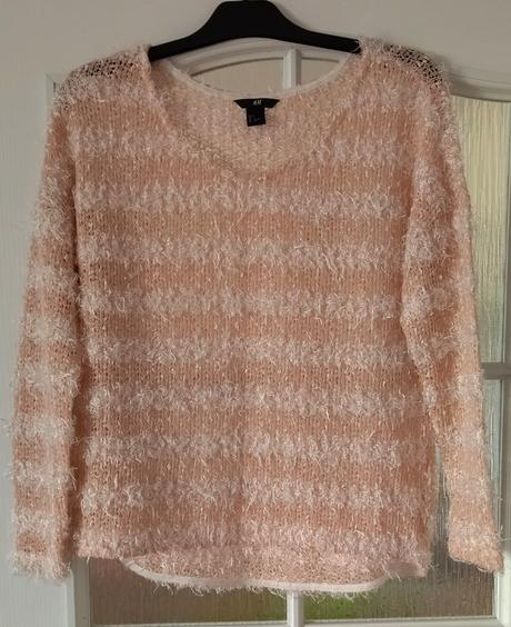 Oversize chlpatý svetrík h&m, h&m,s