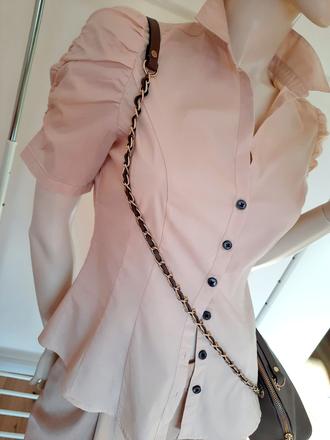 Blúzka s naberanými rukávmi, h&m,s