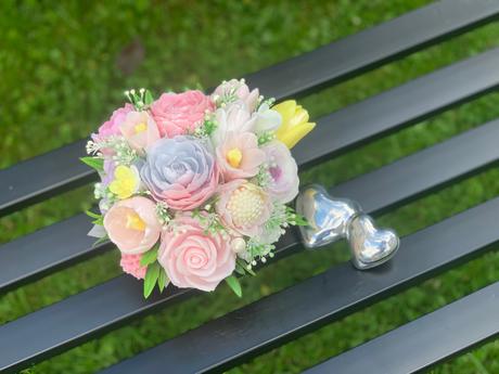 Mydlova kytica v krabičke, 