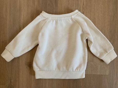 Krémová, tepláková mikina leví kráľ, primark,68