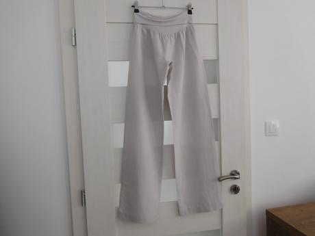 Ľanové nohavice s pružným pásom-s, 34/32, s