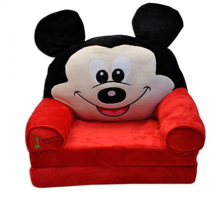 Plyšové kresielko rozkladacie 3v1 - miky, 