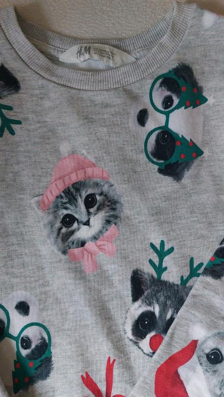 Vianočné tričko, h&m,134