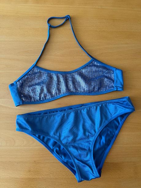 Flitrovane modre plavky calzedonia, calzedonia,158
