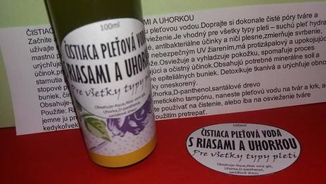 Cistiaca pletova voda s riasami a uhorkou,