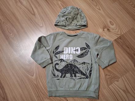 Mikina + čapica dino, pepco,98