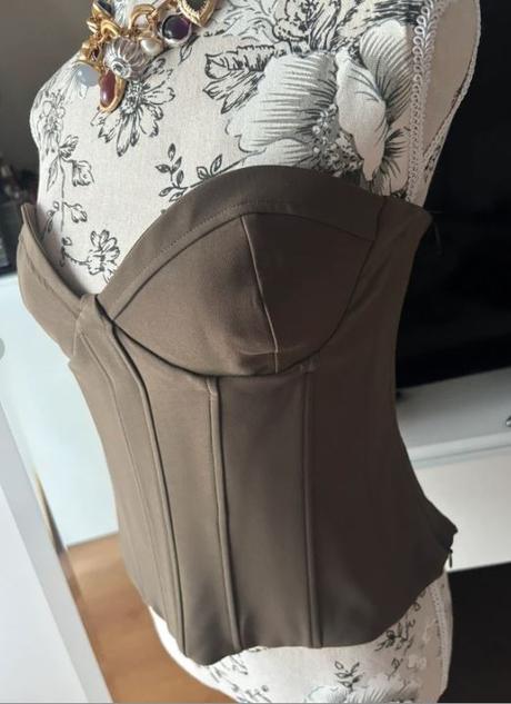 Zelený korzet zara, zara,xl