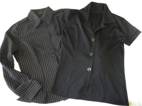 Dve čierne blúzky vo veľ.m, m