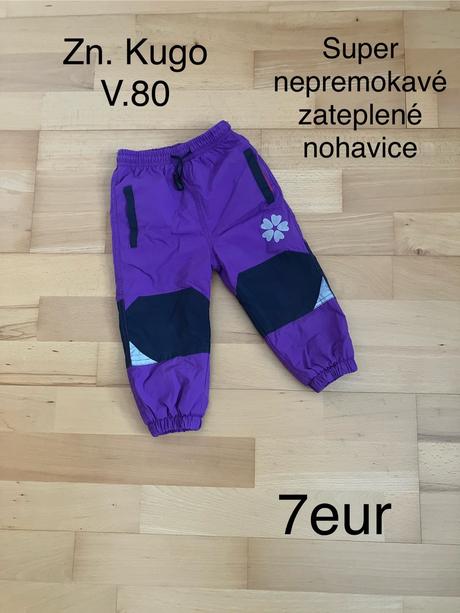 Nepremokavé nohavice, kugo,80