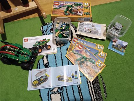 Lego creator + technic + 3 menšie sady, 