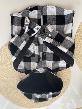 Károvaná košeľa a kapucňou, reserved,74