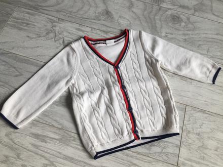 Svetrík biely 74 h&m, h&m,74