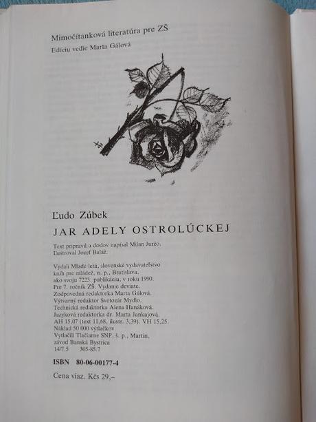 Kniha jar adely ostrolúckej, 
