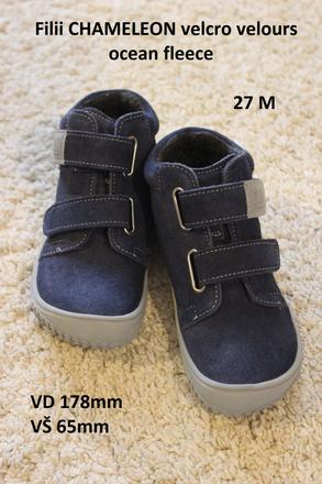 Filii chameleon velcro velours ocean fleece 27m, filii,27