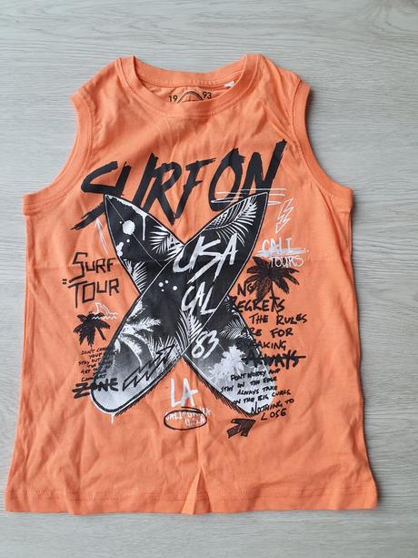 Chlapčenské bavlnené tielko veľ. 122/128, palomino,122