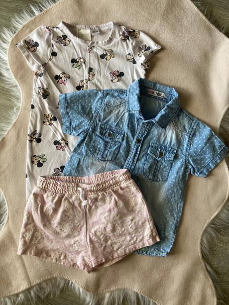 Opaľovačky, košeľa a kraťase 92, h&m,92