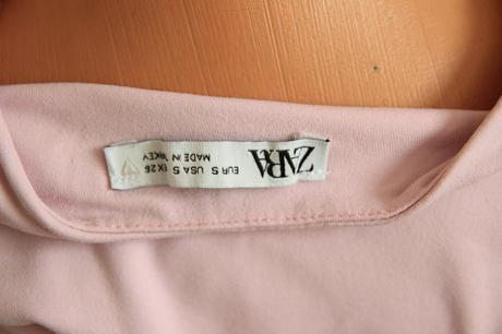 Ružový body top, zara s, zara,s