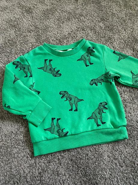Mikina dinosaur, h&m,104